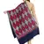 Navy Blue, Gold & Red Ethnic Motif Embroidered Woolen Shawl (200 x 70 cm)