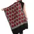Black, Gold & Maroon Ethnic Motif Embroidered Woolen Shawl (200 x 70 cm)