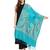 Sea Green & Gold Paisley Embroidered Acrowool Shawl (200 x 80 cm)