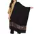 Black & Multi Paisley Woven Modal Shawl (210 x 75 cm)