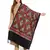 Black & Multi Paisley Embroidered Acrowool Shawl (210 x 75 cm)
