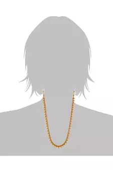 Traditional South Indian Stylish Long Necklace With Earrings For Women & Girls 