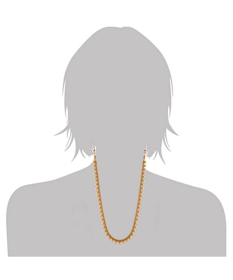 Traditional South Indian Stylish Long Necklace With Earrings For Women & Girls 