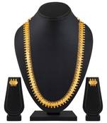 Traditional South Indian Stylish Coin Maharani Haar Necklace With Earrings For Women & Girls 