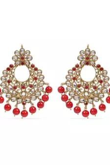 Traditional Gold Plated Kundan & Beads Choker Necklace Jewellery Set with Maang Tiika for Women 