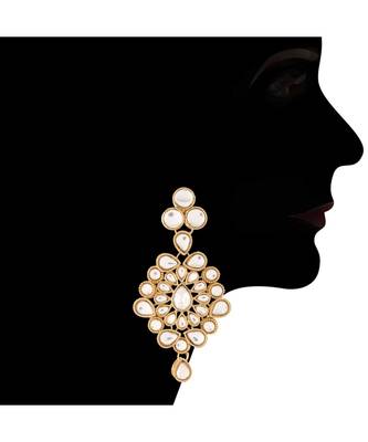 Traditional Kundan with Beads Choker Necklace Jewellery Set for WomenGirls  4