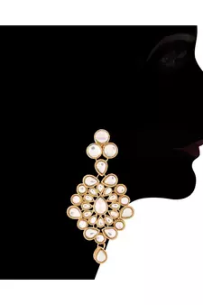 Traditional Kundan with Beads Choker Necklace Jewellery Set for WomenGirls 
