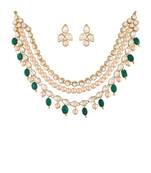 Pearl Studded & Beaded Necklace Jewellery Set For Women 