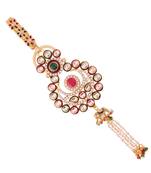 Traditional Kundan & Pearl Chabi ChallaChalla Waist Key chain For Women 