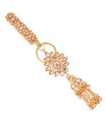 Traditional Kundan & Pearl Chabi ChallaChalla Waist Key chain For Women 