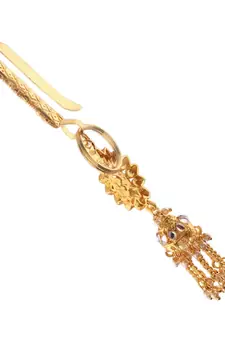 Traditional Kundan & Pearl Chabi ChallaChalla Waist Key chain For Women 