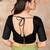 Green embroidered cotton saree with blouse