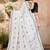 White embroidered cotton saree with blouse