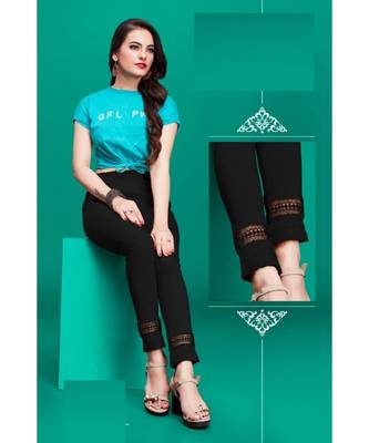 black Casual wear cotton pants 1