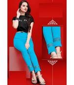 blue Casual wear cotton pants