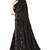 Black Sequined Embroidered Georgette Fancy Saree with Blouse Piece