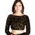 Black Sequined Embroidered Georgette Fancy Saree with Blouse Piece