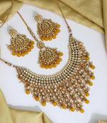 Yellow necklace-sets