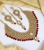 Maroon necklace-sets