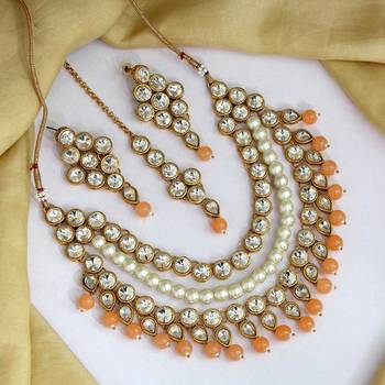 Orange necklace-sets 1