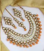 Orange necklace-sets