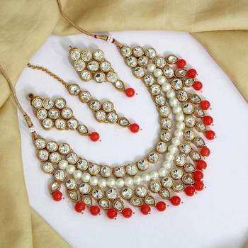 Orange necklace-sets 1