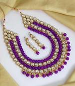 Purple necklace-sets
