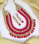 Pink necklace-sets