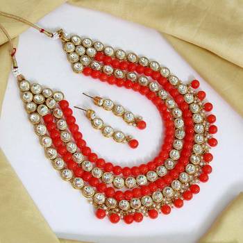 Orange necklace-sets 1