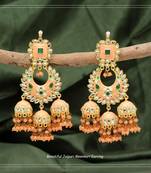 Orange jhumkas