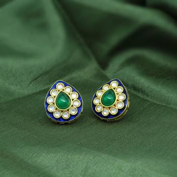 Blue studs 1