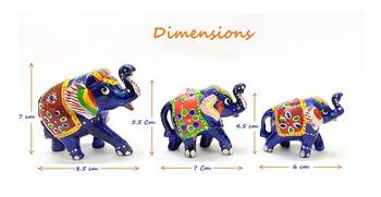 BK Creation Camel //Elephant //Peacock -Showpiece- Set of 3 3