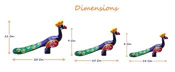 BK Creation Camel //Elephant //Peacock -Showpiece- Set of 3 4