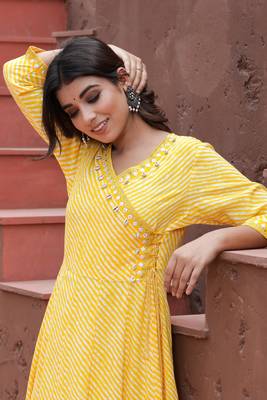 Pink printed rayon kurtas-and-kurtis 2