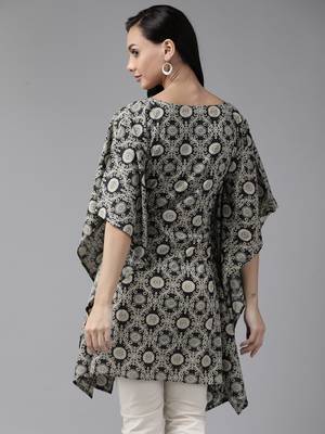 Black embroidered cotton kurtas-and-kurtis 3