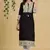 Black printed rayon kurtas-and-kurtis