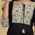 Black printed rayon kurtas-and-kurtis