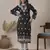 Hand Crafted Black Cotton Lucknowi Chikankari Indian Women Kurta