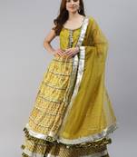Yellow gotta patti cotton salwar