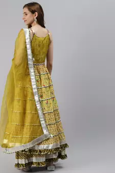Yellow gotta patti cotton salwar