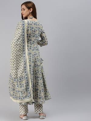 Off-white zari cotton salwar 2