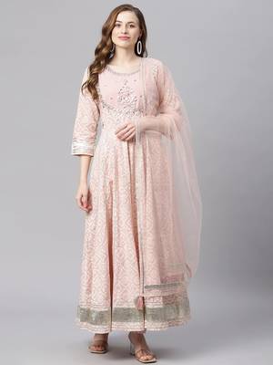 Pink gotta patti cotton salwar 1