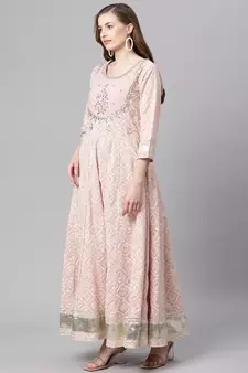 Pink gotta patti cotton salwar