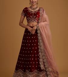 Letest Designer Satin Embroidery Work Lehenga Choli