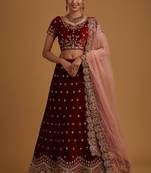 Letest Designer Satin Embroidery Work Lehenga Choli