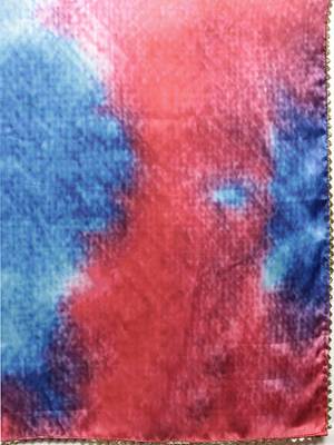Women'S Fuchsia Pink Satin Tie & Dye Saree With Unstitched Blouse 4
