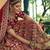 Maroon Heavy embroidery with Hand Worked Pure velvet semi stitched lehenga
