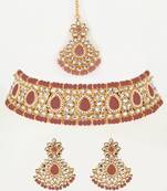 Pink kundan necklace-sets