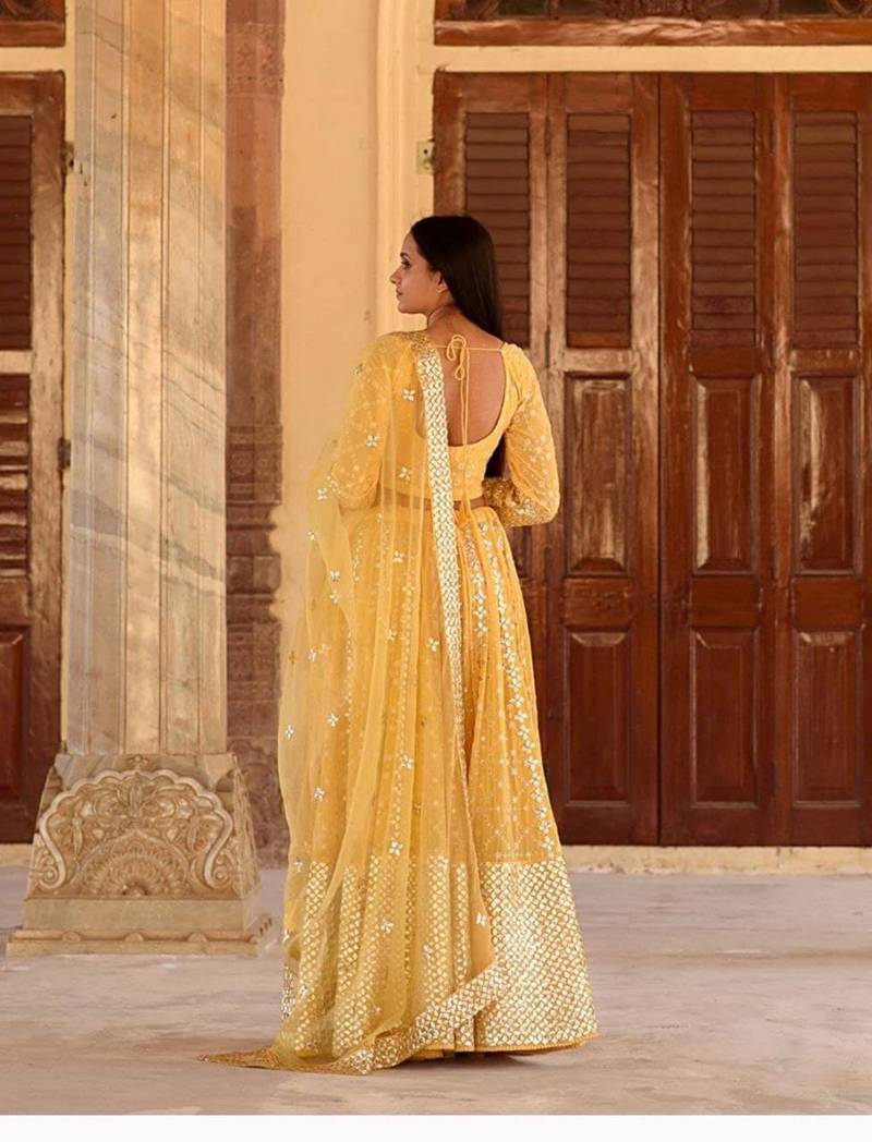 Letest Designer Net Embroidery Work Lehenga Choli