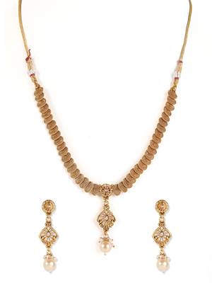 Gold artificial stone necklace-sets 2